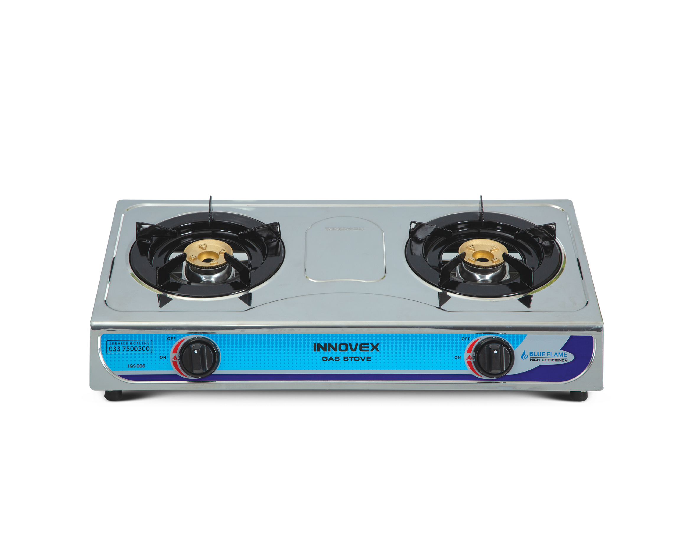 Two Burner Gas Stove - Stainless Steel
