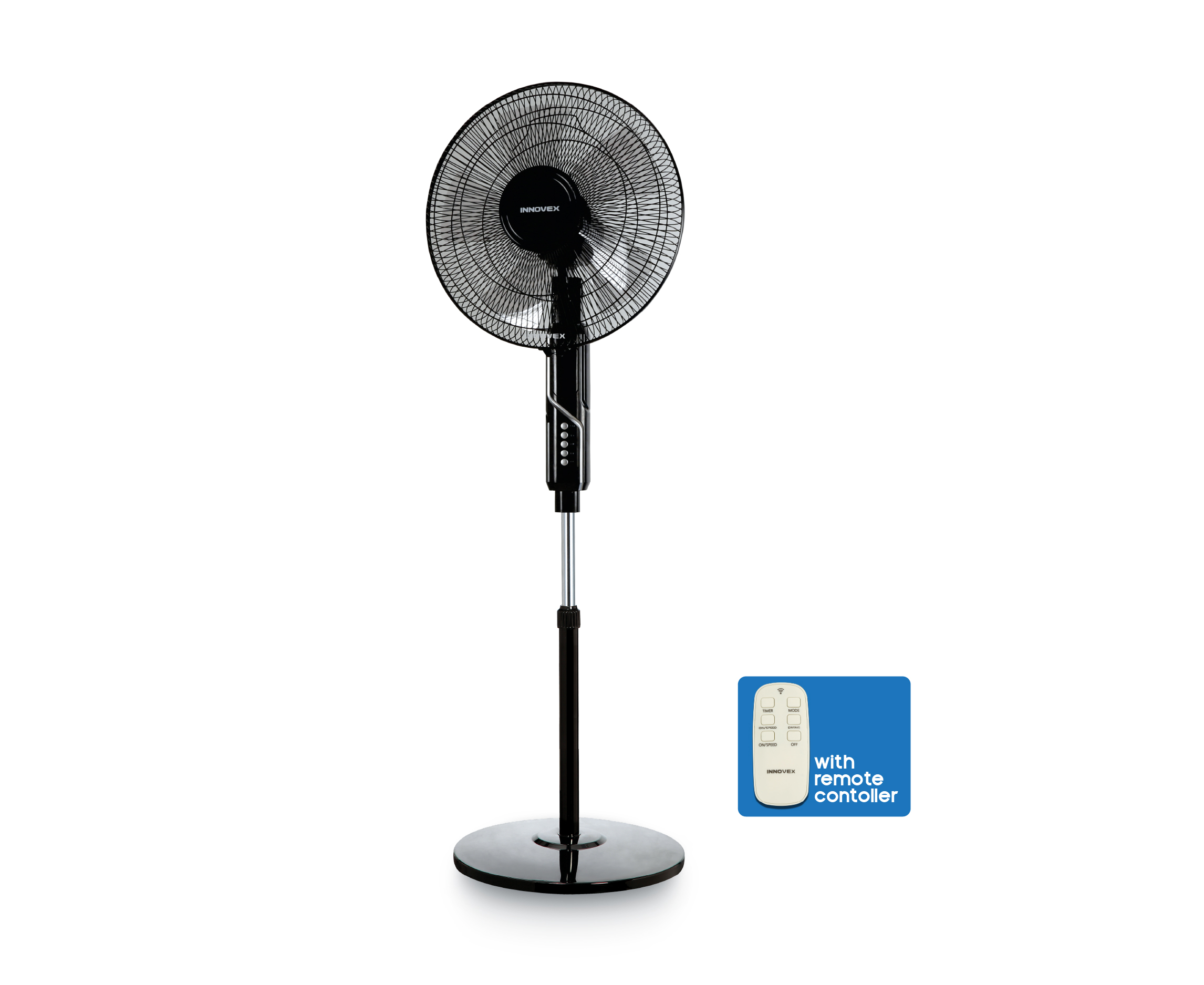 Stand Fan With Remote 16"
