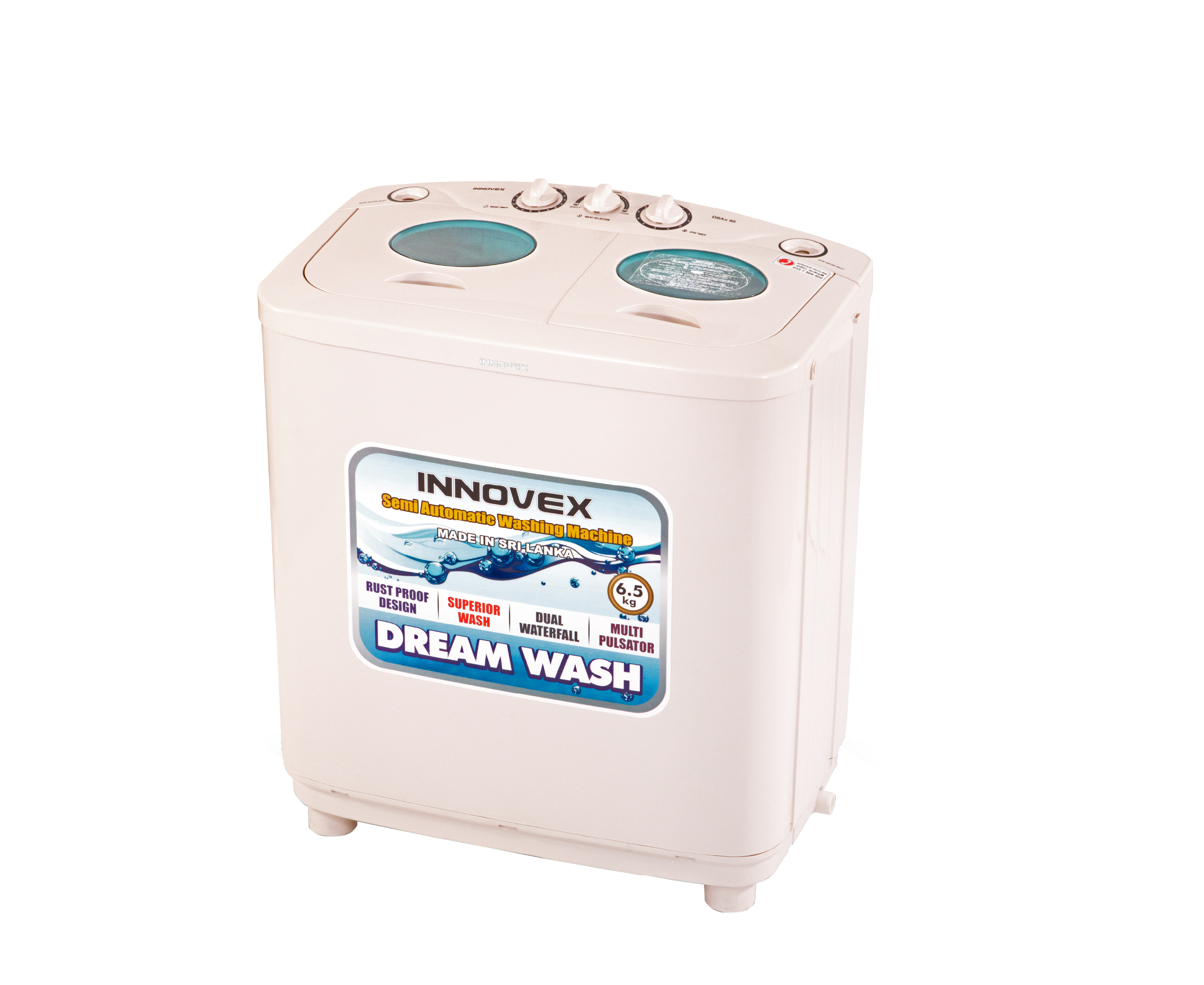 Semi Automatic Top Load Washing Machine (6.5Kg)